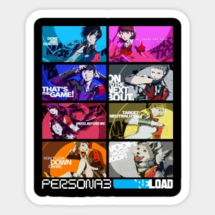 Persona 3 RELOAD - SEES All Out Attack Splash Art Sticker